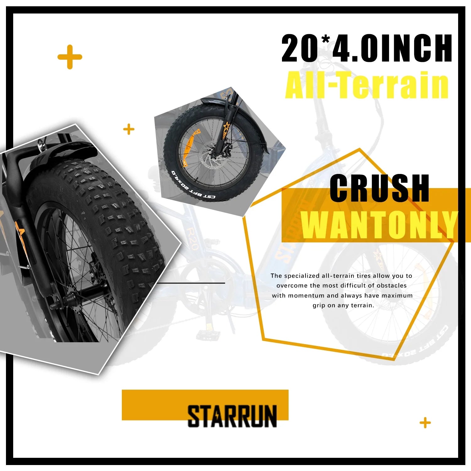 Foldable Electric Bike for Adults, 20 mph, Removable Battery D71543