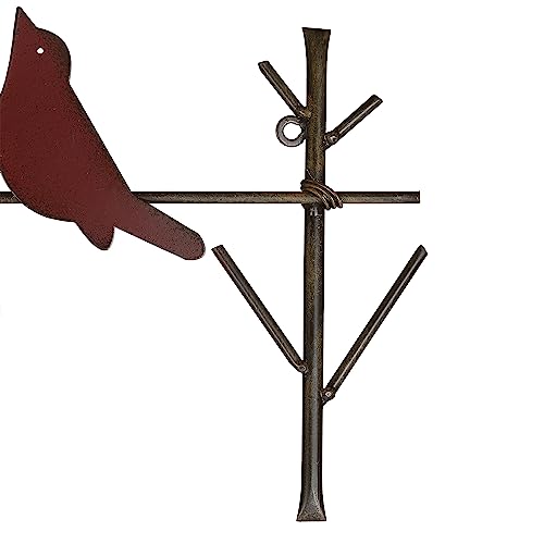 Metal Birds Wall Art 3D Bird Decor on a Wire W349
