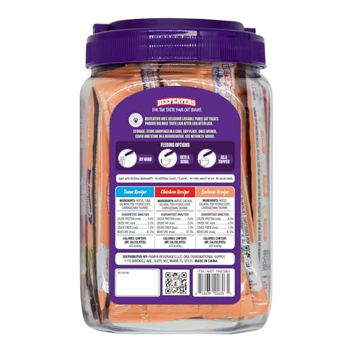 Lickable Cat Treats Variety Pack, Salmon Tuna & Chicken, Grain-Free E42490