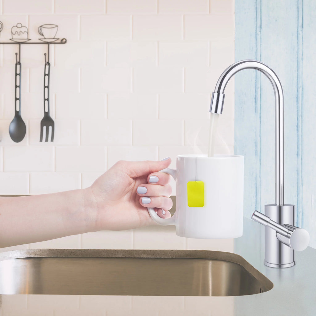 Kitchen Hot Water Dispenser 1500W with Chrome Single Handle Faucet J70479