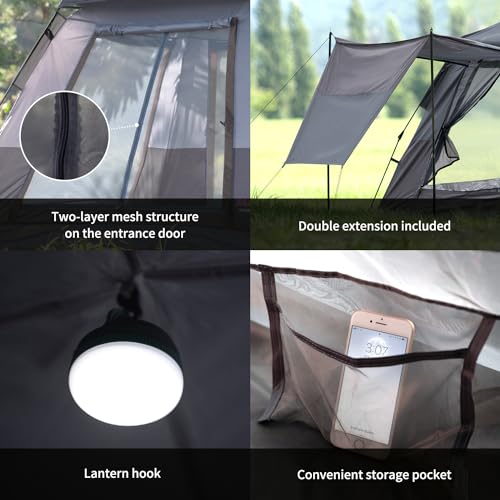 Pop Up Tent for Camping, 2-3 Person, Waterproof, Easy Setup I169