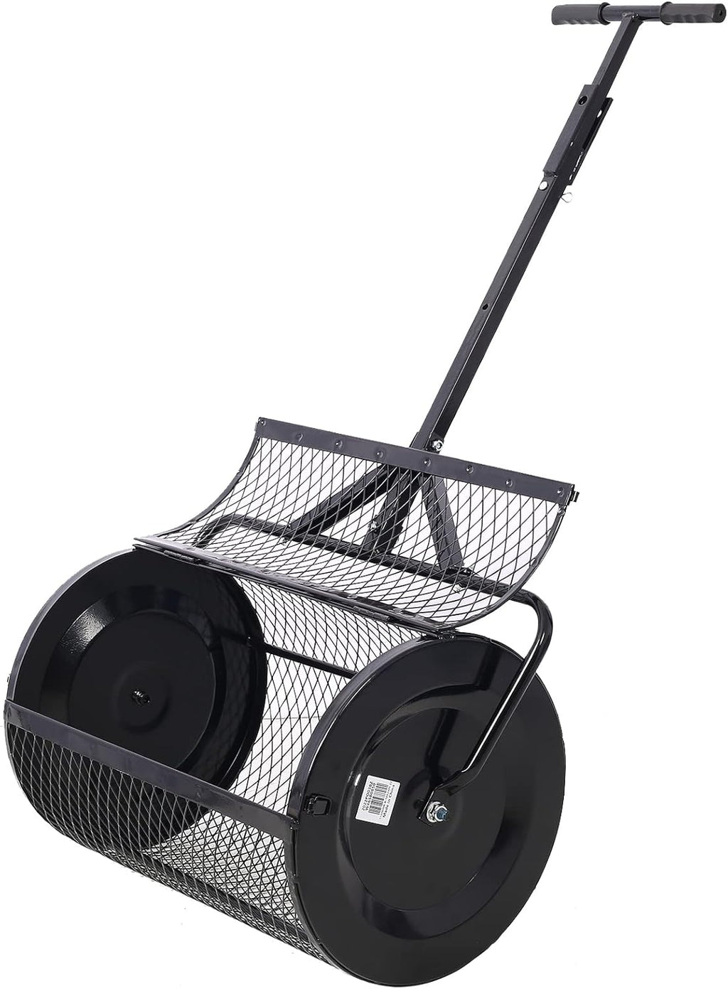 Peat Moss Spreader 36 inch, Compost Spreader Metal Mesh, 2 in 1 ATV and T Shaped Handle S1648