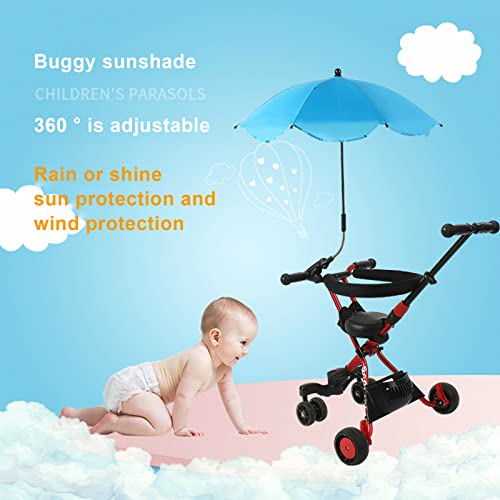 Chair Umbrella with Universal Clamp, Adjustable Sunshade for Stroller, Beach, Patio, Golf Cart X8507