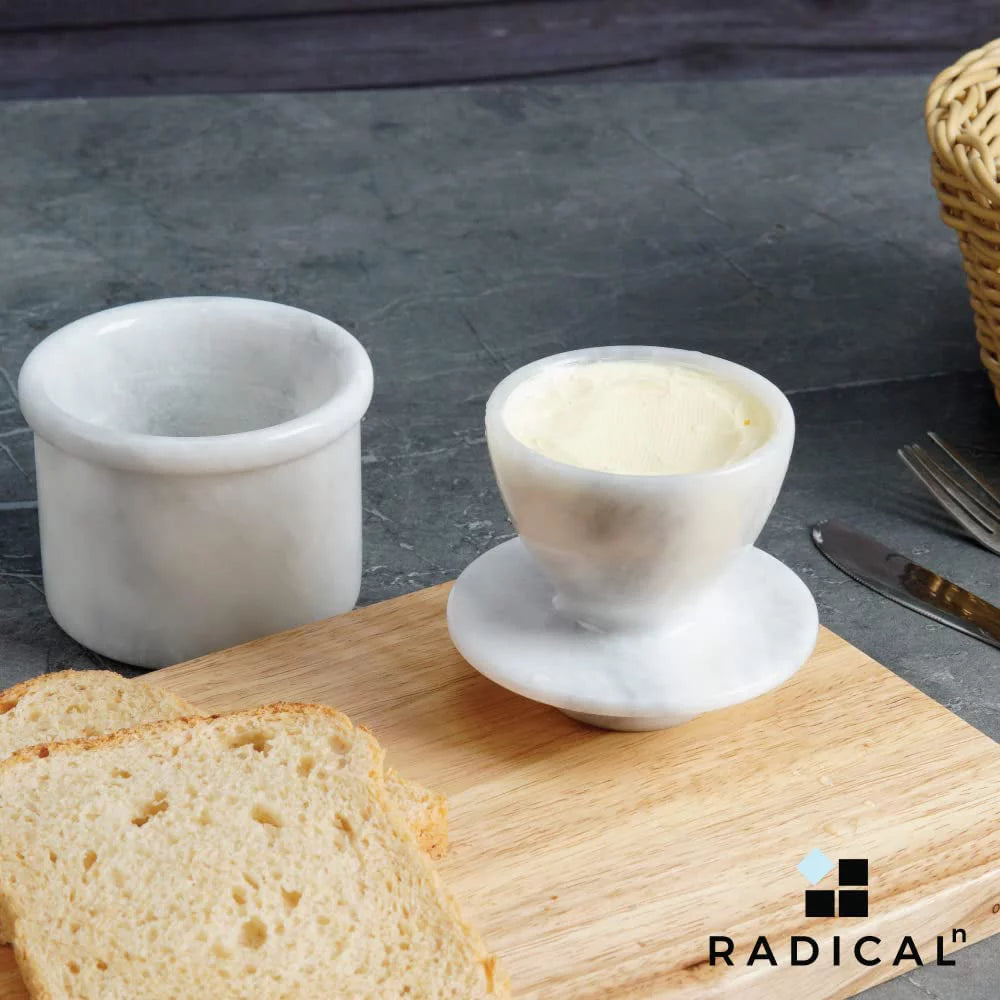 Butter Dish Cover with Marble Design M346