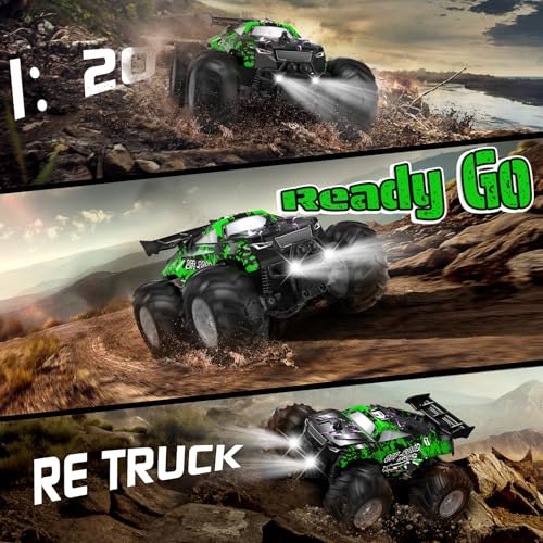 Remote Control Car, All-Terrain Truck for Boys, Rechargeable with LED, 2.4GHz H693