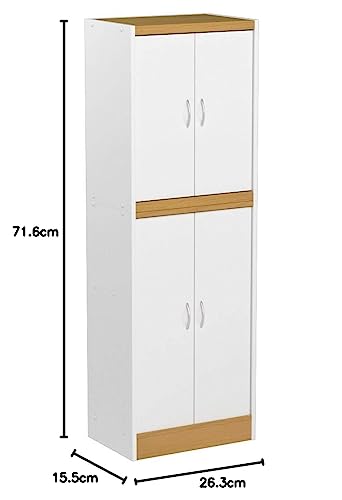 4 Door Kitchen Pantry with Four Shelves E56107