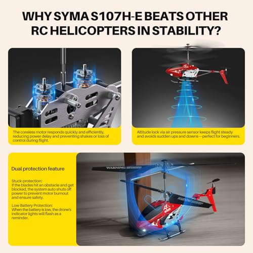 RC Helicopter with Altitude Hold, 3.5 Channel for Kids L2362