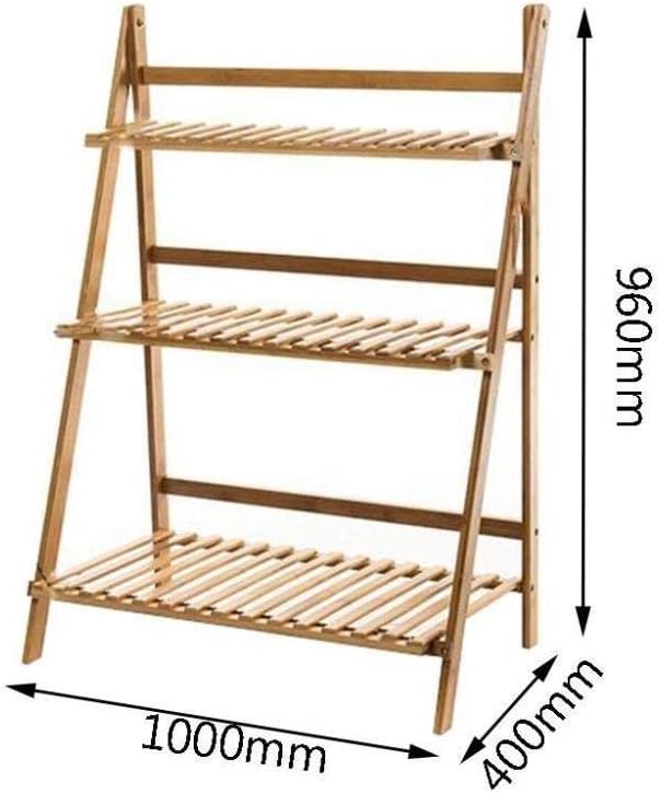 Wooden 3-Tier Folding Plant Stand, 100cm M54292