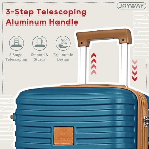 Expandable Carry-On Luggage Set, Lightweight Hard Shell 20 Inch with Spinner Wheels M12570