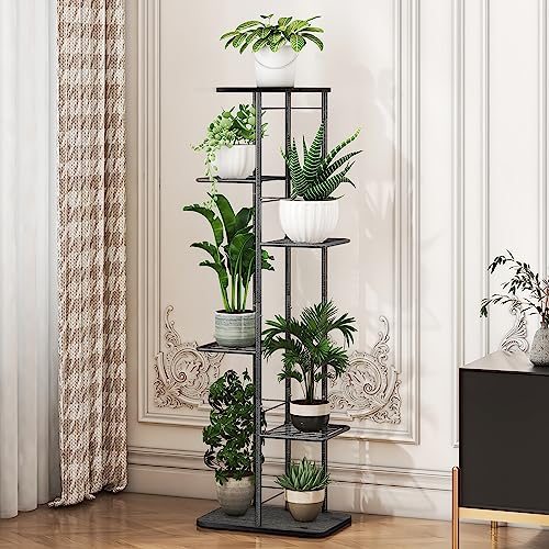 4-Tier Waterproof Metal Plant Stand for Indoor Outdoor Corner Display X792