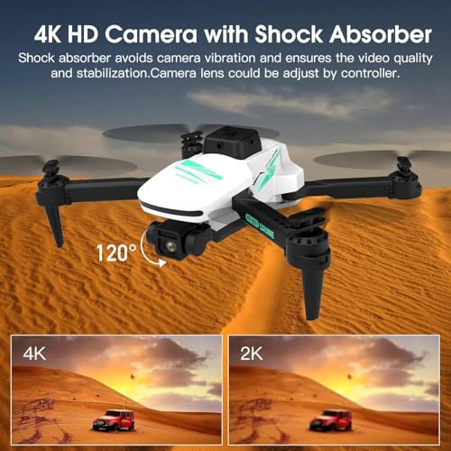 4K Camera Drone for Adults, Foldable FPV with Brushless Motor G69857
