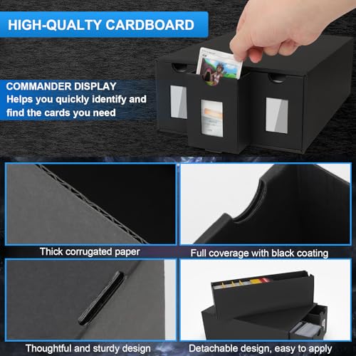 Trading Card Storage Box with 48 Dividers and Labels K306