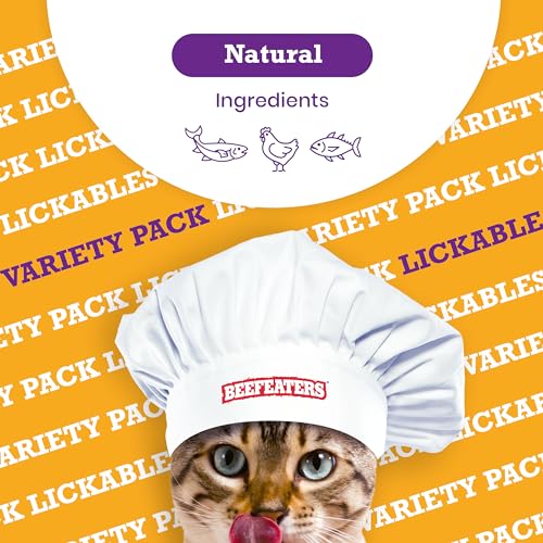Lickable Cat Treats Variety Pack, Salmon Tuna & Chicken, Grain-Free E42490