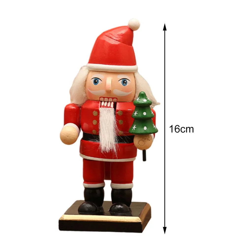 2-pack 16cm Wooden Nutcracker Christmas Décor G303