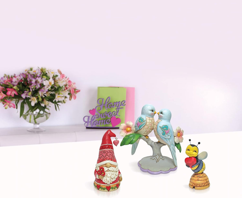 Gnome Holding Flowers Figurine, 5 Inch P62940
