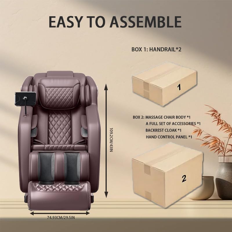 Massage Chair Full Body, Zero Gravity Recliner with Heat and Air Massage C752