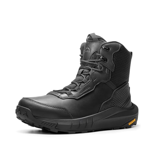 Men's Waterproof Tactical Work Boots Lightweight Leather Non-Slip Hiking P869327