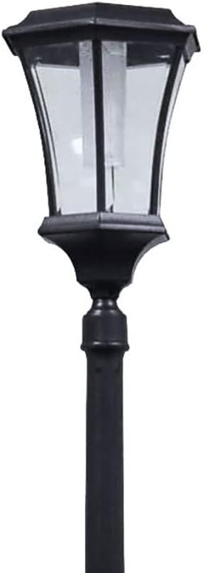 Solar Lamp Post with Planter in Black E177056