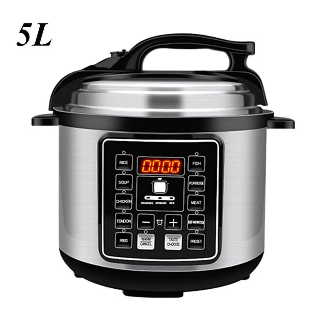 Wobythan Pressure Cooker,5L Large Capacity Electric Pressure Cooker Multifunctional Household Smart Rice Cooker US 110V