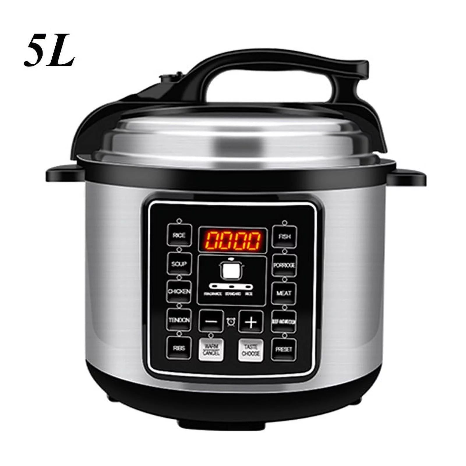Wobythan Pressure Cooker,5L Large Capacity Electric Pressure Cooker Multifunctional Household Smart Rice Cooker US 110V