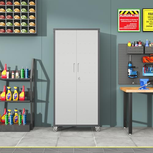 Rolling Tool Storage Cabinet with 4 Drawer and Locking Door U282375