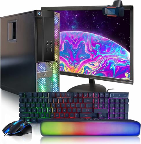 Gaming Desktop PC with Intel Core i7, 16GB RAM, 512GB SSD, 24 Inch Monitor, Keyboard Mouse and Headset T887577