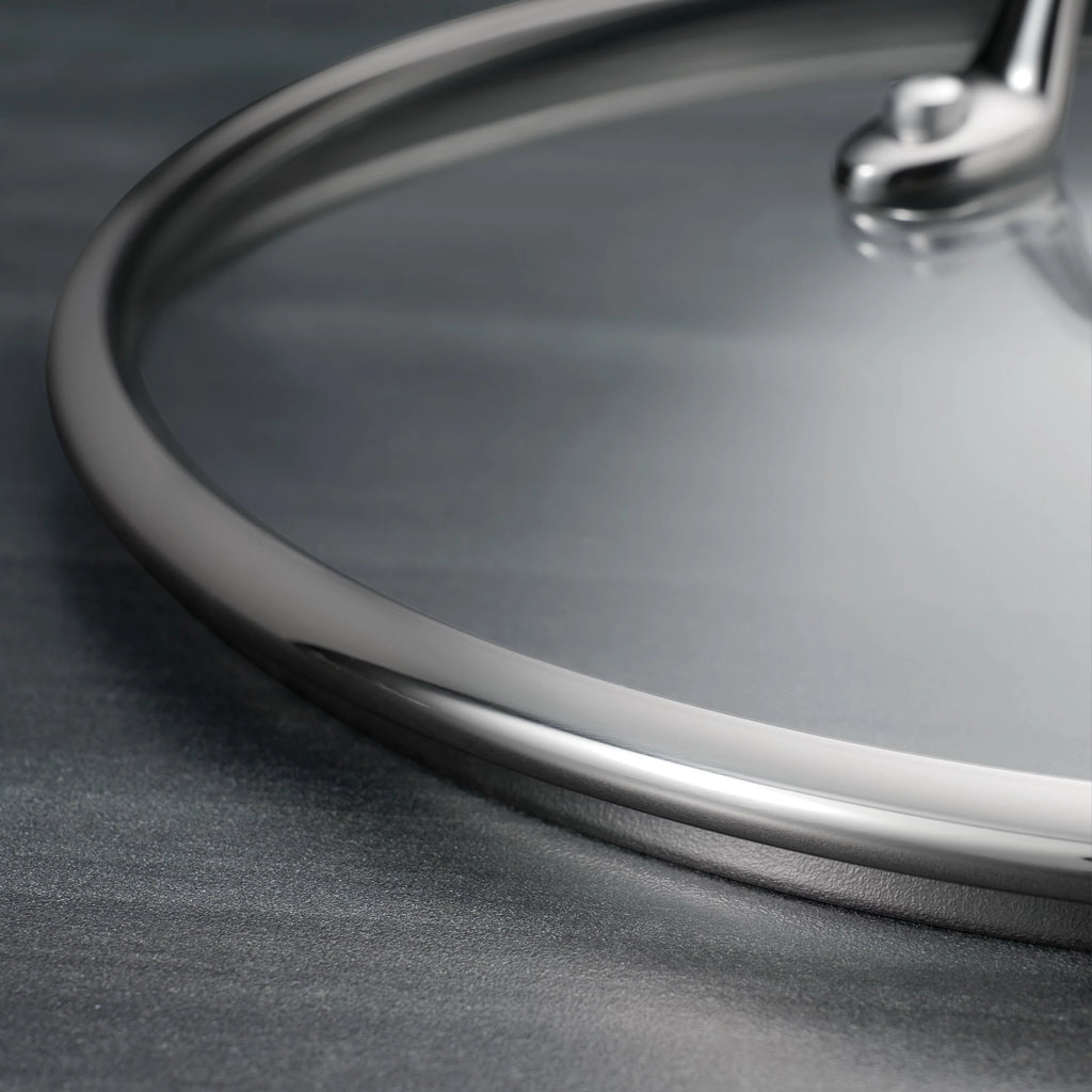 6 Qt Covered Stainless Steel Braiser Pan T1812