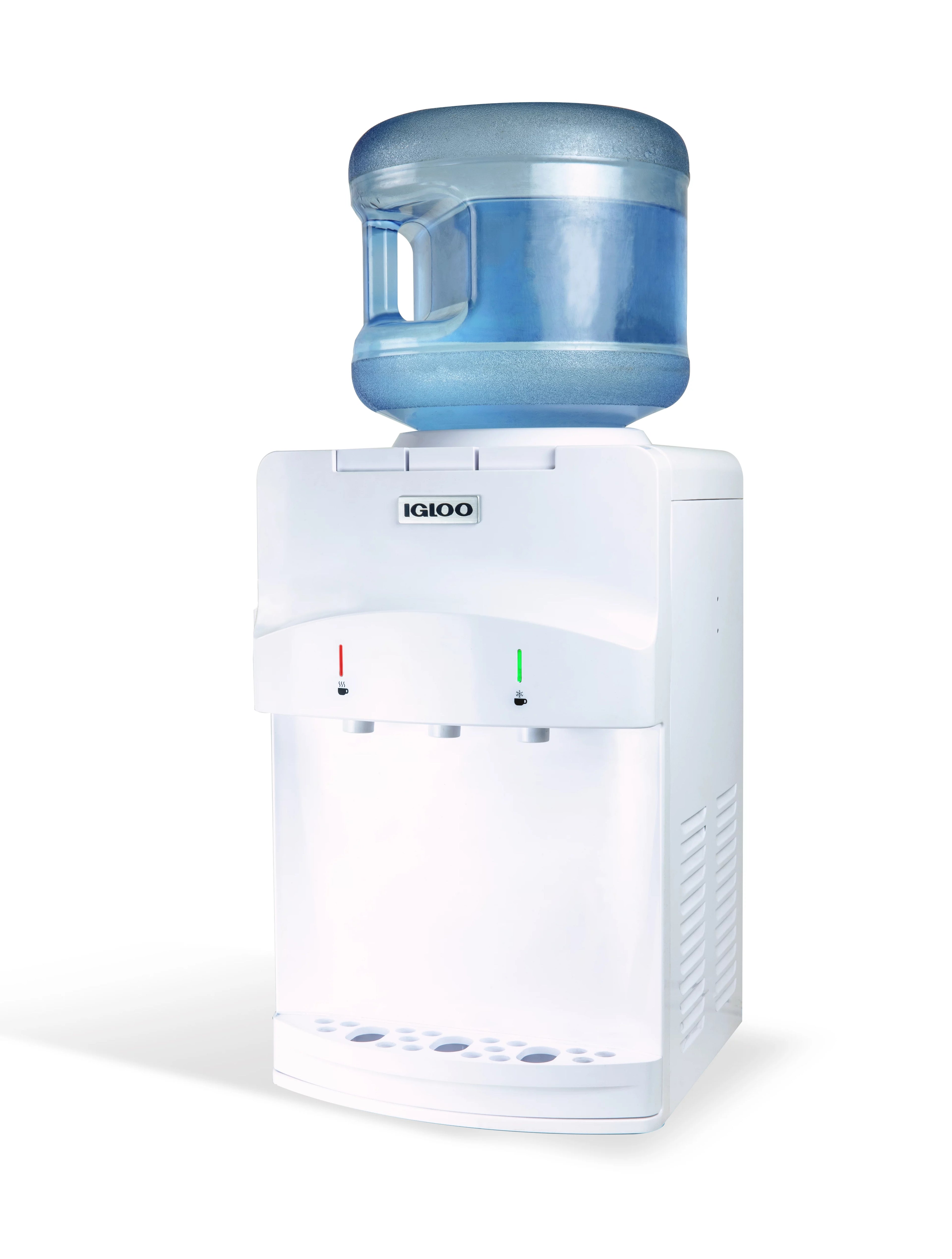 Igloo Countertop Room Temperature-Cold and Hot Top Loading Water Dispenser, White
