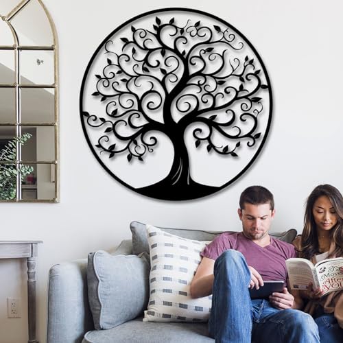 Tree of Life Metal Wall Art, 47x47 cm M84549