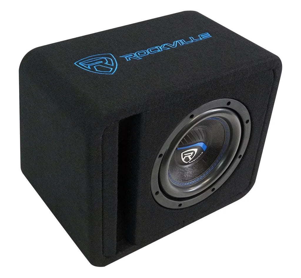 Rockville VS8K54 8" K5 800w Car Subwoofer in Vented Sub Enclosure Box - 4 Ohm
