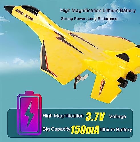 Remote Control Airplane Toy with Lights, 2 Channel RC Glider F9922