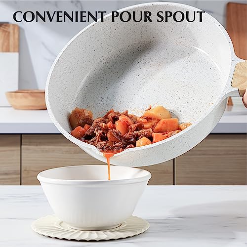 Nonstick Granite Cookware Set 13-Piece with Stay-Cool Handles L966
