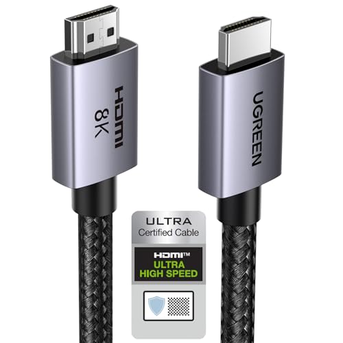 8K HDMI 2.1 Cable 48Gbps 16FT, Ultra High Speed HDMI Cord Aluminum, 4K@240Hz 8K@60Hz, HDCP 2.2, eARC HDR 10, Compatible with PS5/Blu-ray/Roku TV/Switch 2/Mac mini P778