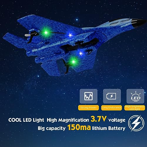 RC Plane 2.4GHz Foam Fighter Jet Toy with Lights P107347