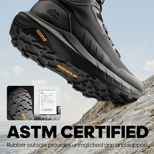 Men's Tactical Hiking Boots Lightweight Cushion Sole Side Zipper 8 Inches C799