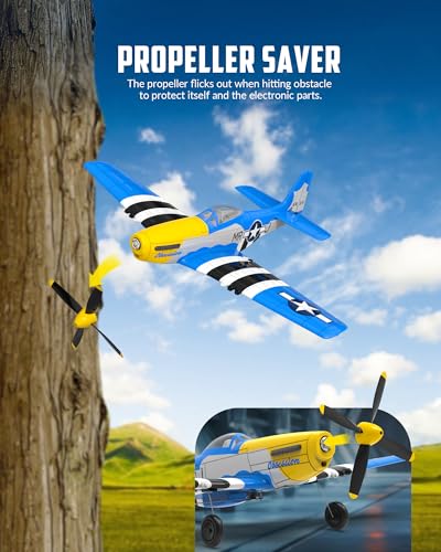RC Plane 4 Channel Remote Control Fighter Airplane with 6-Axis Gyro, Easy to Fly for Beginners L2816