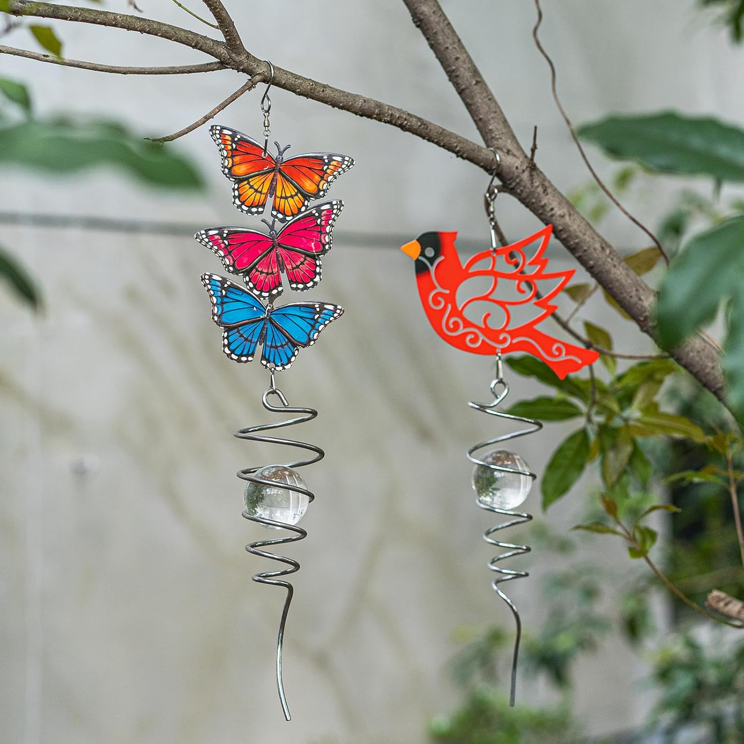 18" Wind Spinner Outdoor Hanging Metal Garden Décor Z329