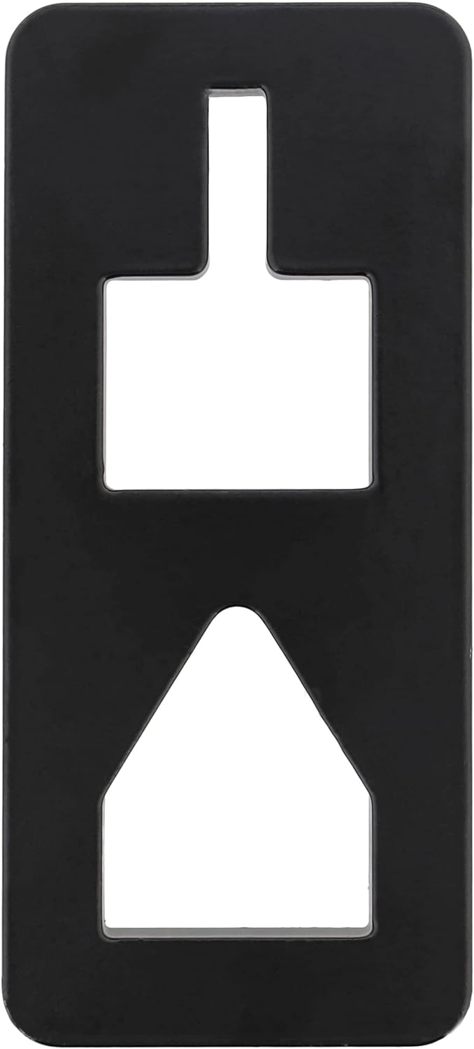 BISupply T Post Puller Fence Post Puller Jack Plate - Heavy Duty Steel Remover Tool to Use with Chain Hook and Tractor