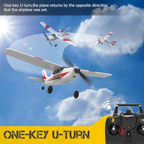 RC Plane Trainer 3CH Remote Control Airplane with 6-Axis Gyro Stabilizer C39075