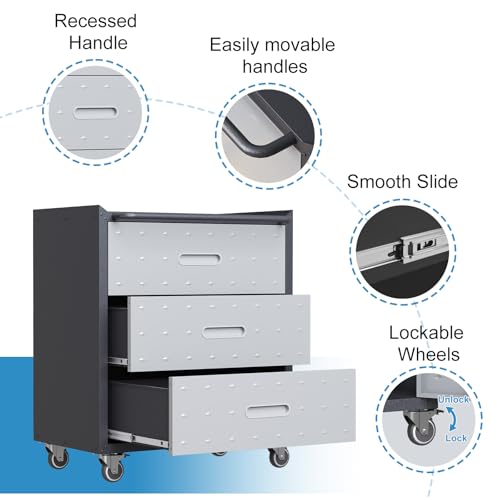 Wall Cabinet with 2 Doors, Lockable, Adjustable Shelves, Heavy Duty Steel J4545