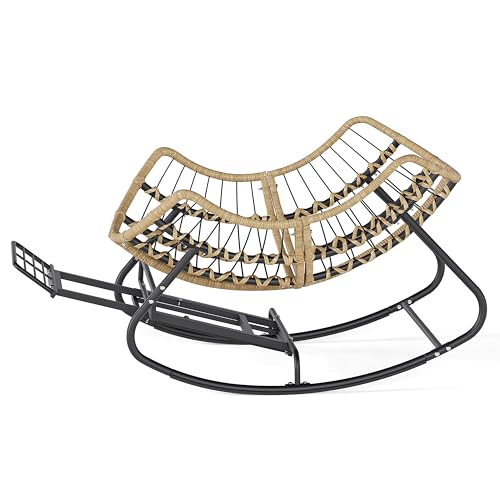Oversized Patio Papasan Rocking Chair with Wicker Lounge G5657
