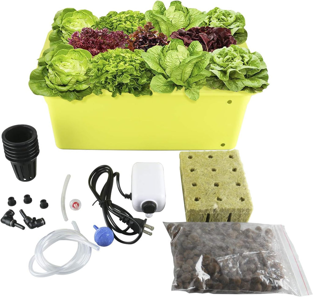 Hydroponic Growing Kit with Air Pump, 6 Plant Sites P558801