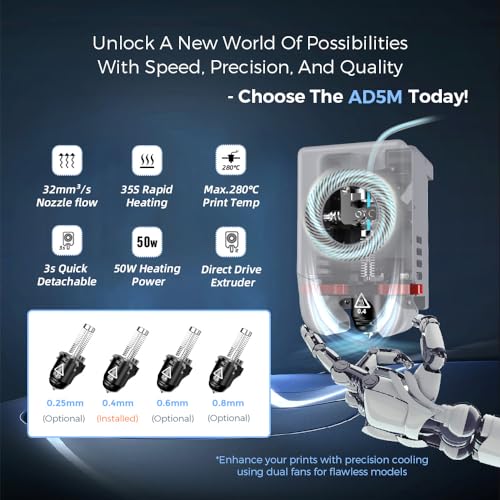 3D Printer, High-Speed Auto Leveling, 220x220x220mm C8879