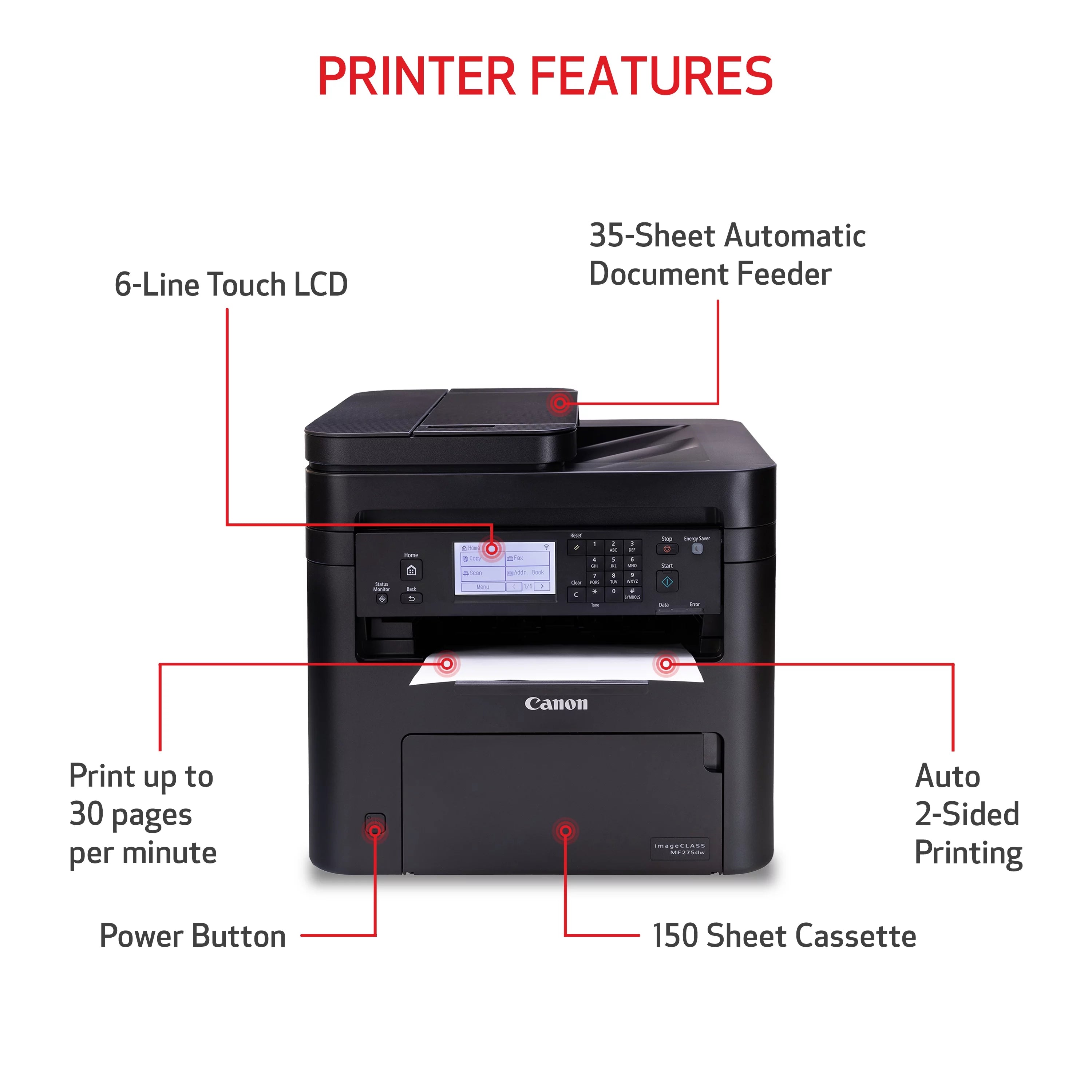 Wireless Duplex Laser Printer P358