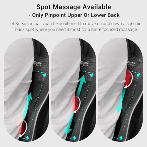 3D Shiatsu Neck and Back Massager with Heat for Chair U9478