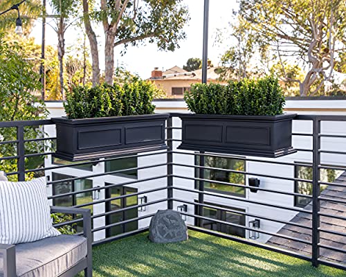 Plastic Railing Planter for Outdoor Deck or Balcony Z605138