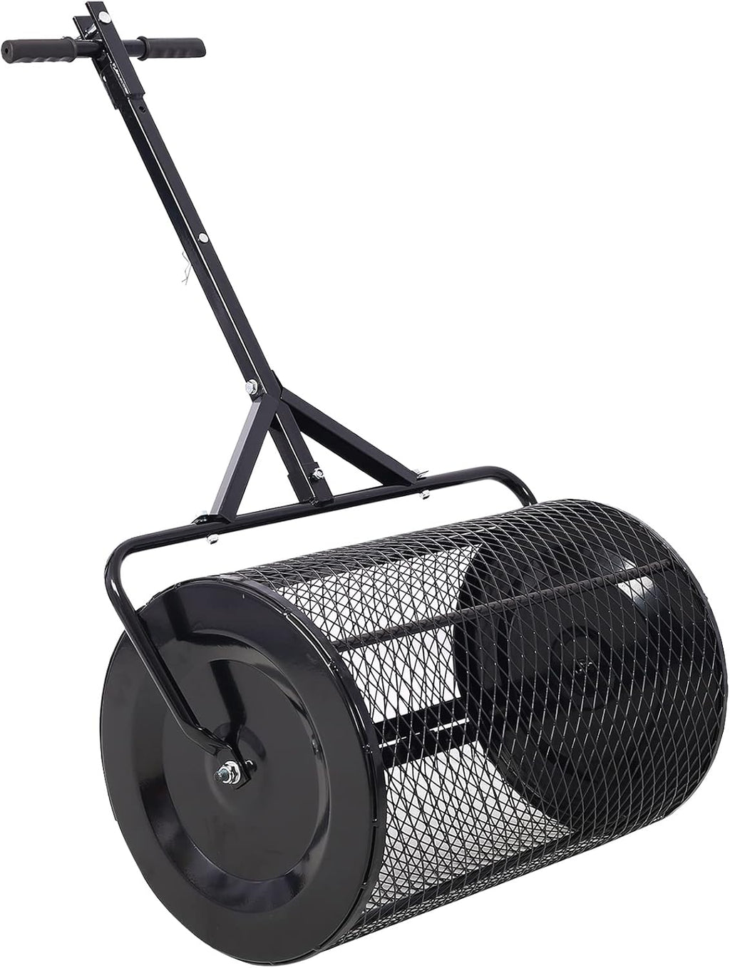 Peat Moss Spreader 36 inch, Compost Spreader Metal Mesh, 2 in 1 ATV and T Shaped Handle S1648