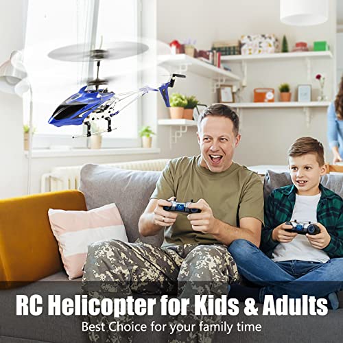 Mini RC Helicopter with Gyro Blue S36315