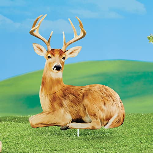 Realistic Deer Metal Garden Stake, Set of 2 V94756