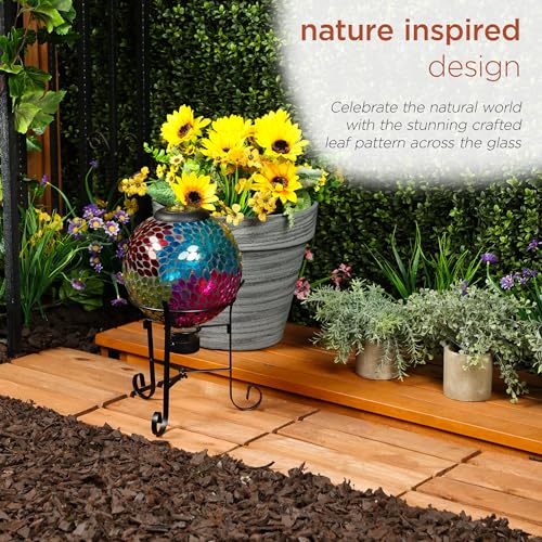 8" Glass Gazing Globe with Color Changing LED Lights H77402